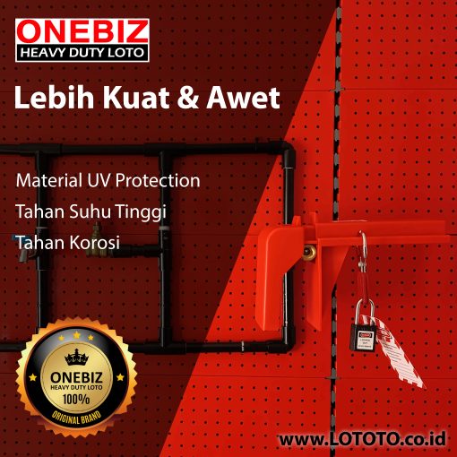 Jual ONEBIZ Adjustable Ball Valve Lockout OB 14-BDF07 1.5” to 2.5” (37.5 - 62.5mm)