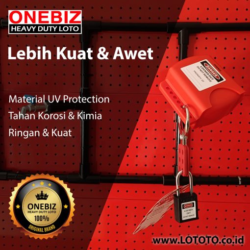 Jual ONEBIZ Adjustable Flange Ball Valve Lockout OB 14-BDF08 0.25’’ to 5’’ (6.35 - 140mm)