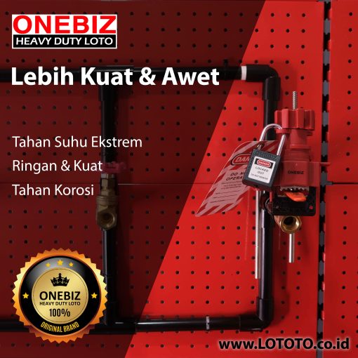 ONEBIZ Universal Valve Lockout Swing OB 14-BDF32 Length 200mm Studdle Height 170mm Suitable For Handle Witdth ≤4cm Handle Thickness ≤2.8cm