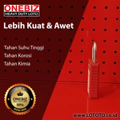 ONEBIZ Long Body Safety Padlock Red OB 14-BDG81-B 6D×38H mm Steel shackle 75mm long body B type KD with 2 keyONEBIZ Long Body Safety Padlock Red OB 14-BDG81-B 6D×38H mm Steel shackle 75mm long body B type KD with 2 key