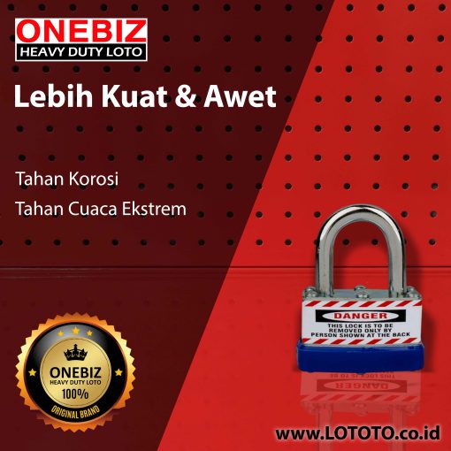 Jual ONEBIZ Laminated Padlock OB 14-BDJ44 A×B×C×D 25×7×34×45 mm