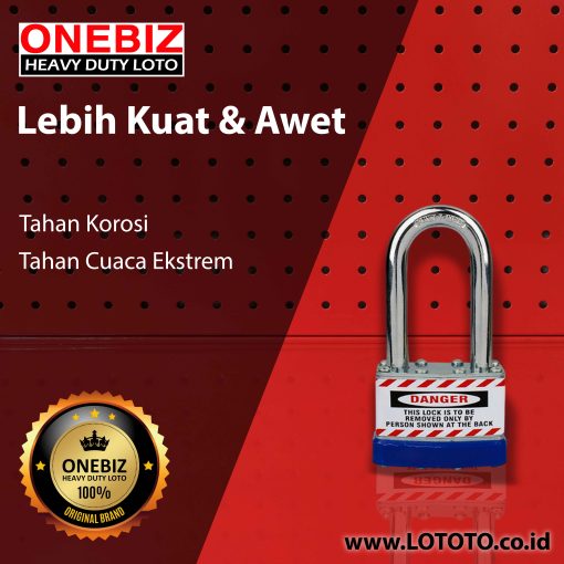 Jual ONEBIZ Laminated Padlock OB 14-BDJ45 A×B×C×D 30×9×38×50 mm