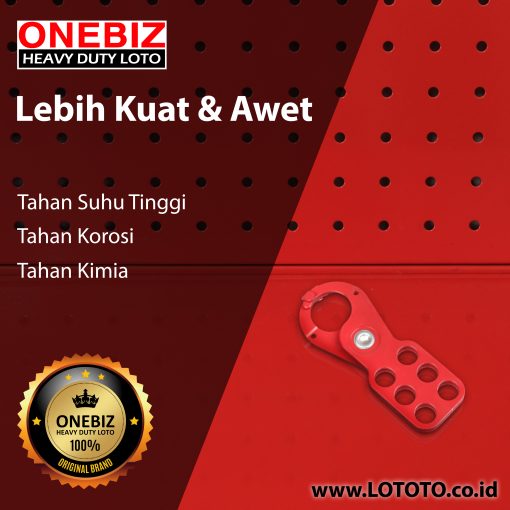 Jual ONEBIZ Economic Steel HASP with Hook OB 14-BDK23 Lock shackle 1” (25mm)