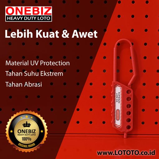 ONEBIZ Nylon Lockout HASP OB 14-BDK43 41.5mm × 193mm