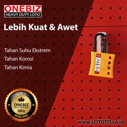 Jual ONEBIZ Nylon Lockout HASP OB 14-BDK46 Shackle Diameter 6mm x 61mm × 107mm