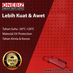 Jual ONEBIZ Cable Lockout OB 14-BDL12-1 Insulated Cable Dia. 3.2mm Length 2.5m