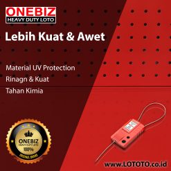 Jual ONEBIZ Cable Lockout OB 14-BDL42 Stainless Steel Cable Dia. 1.5mm Length 0.3m