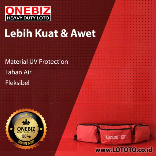 ONEBIZ Safety Lockout Waist Bag OB 14-BDZ06 Side Bags 160mm×120mm×100mm Middle Bag 230mm×120mm×100mm