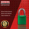 ONEBIZ Aluminium Padlock Green OB14-BDA44 5mm Diameter Shackle 33×33×20mm Oxidation Surface with 2 key