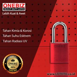 ONEBIZ Aluminium Padlock OB 14-BDA31 SAFETY PADLOCK