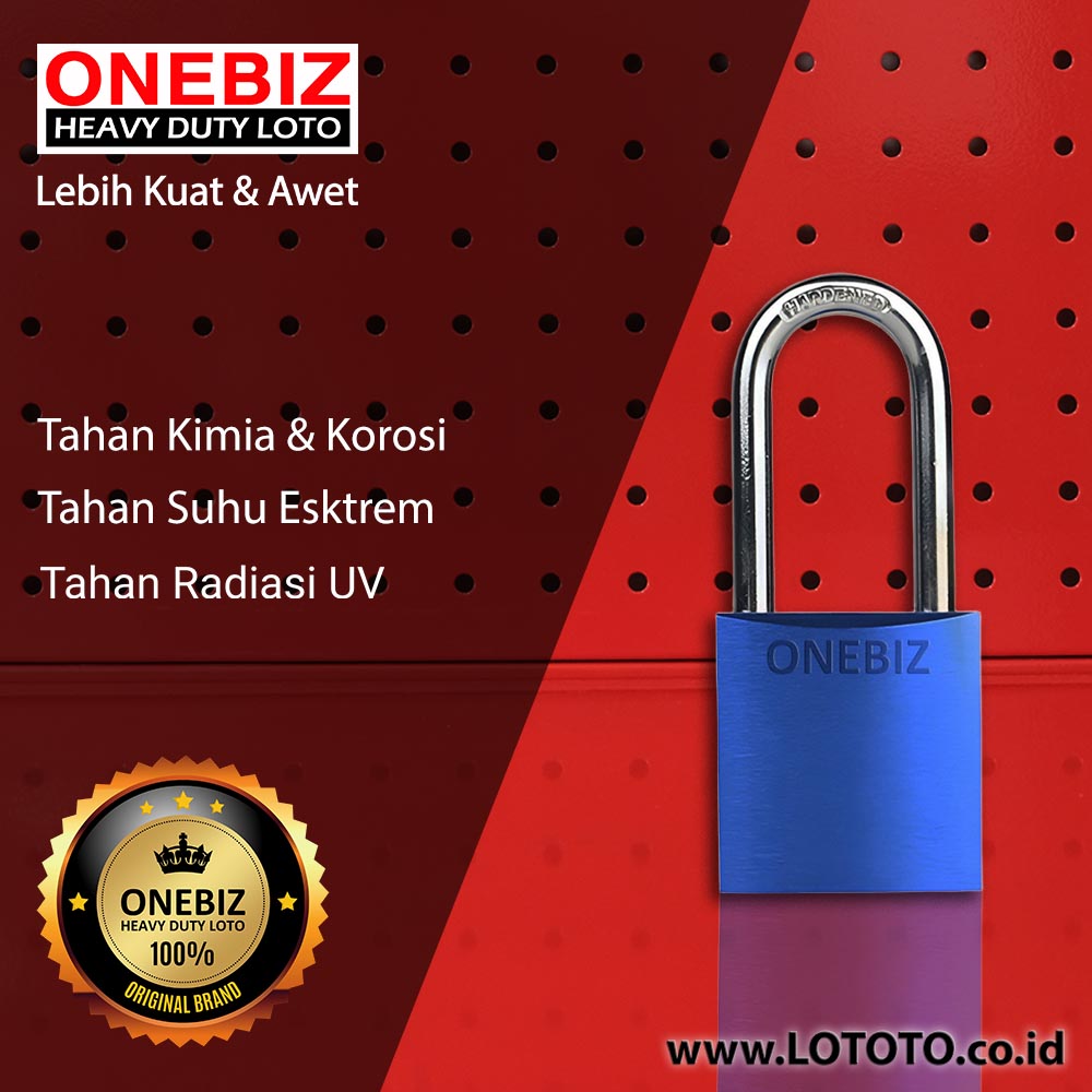 ONEBIZ Aluminium Padlock OB 14-BDA33 SAFETY PADLOCK ONEBIZ Aluminium Padlock OB 14-BDA33 SAFETY PADLOCK