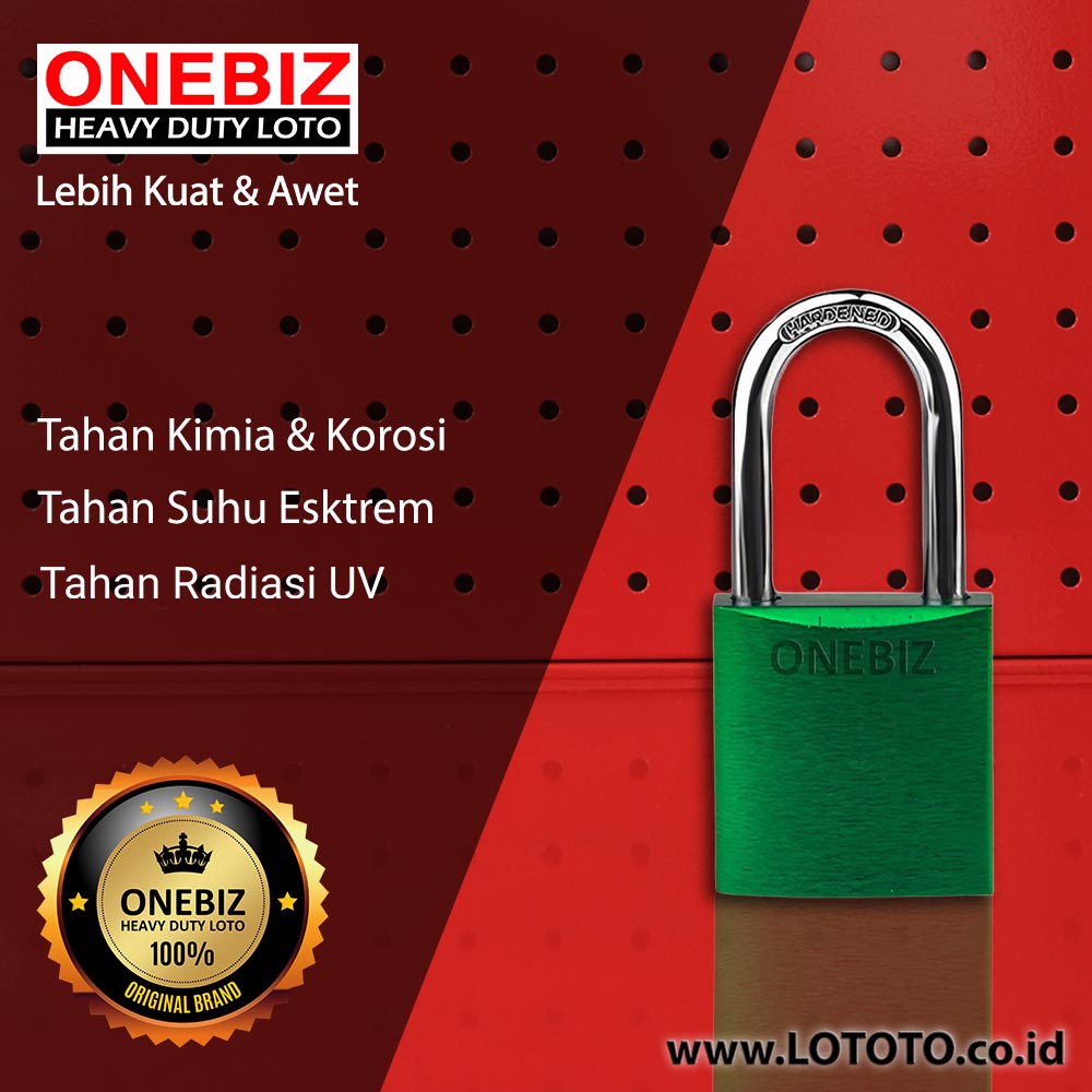 ONEBIZ Aluminium Padlock OB 14-BDA34 SAFETY PADLOCK ONEBIZ Aluminium Padlock OB 14-BDA34 SAFETY PADLOCK