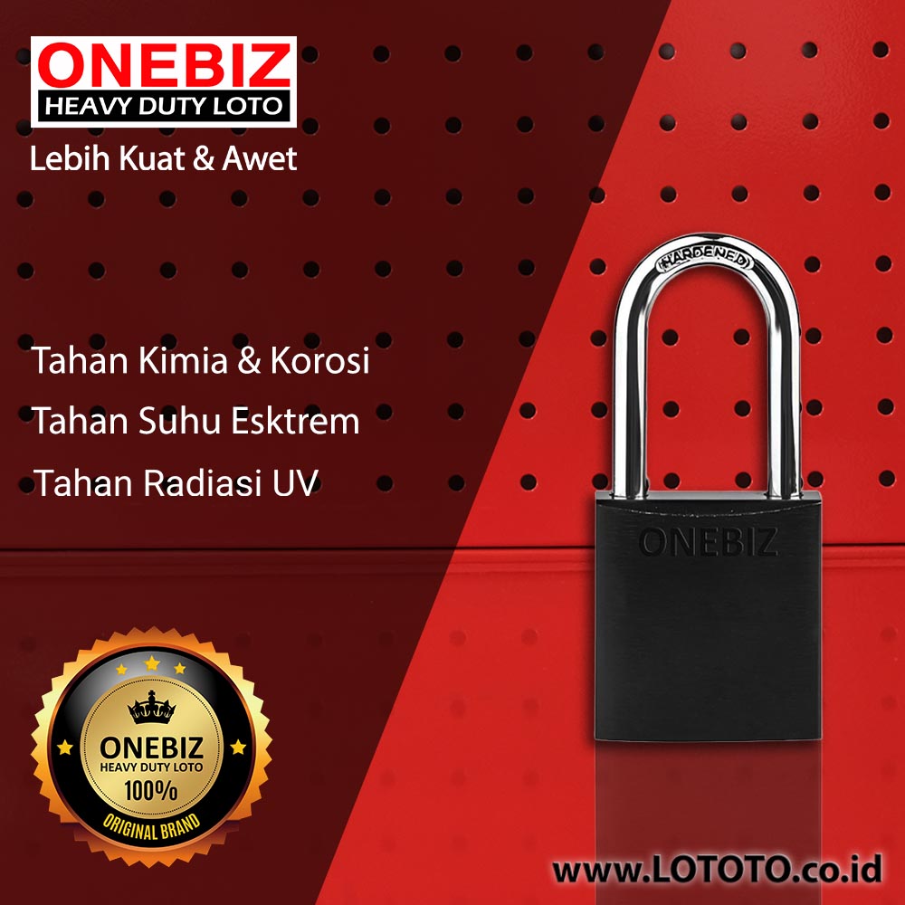 ONEBIZ Aluminium Padlock OB 14-BDA35 SAFETY PADLOCK ONEBIZ Aluminium Padlock OB 14-BDA35 SAFETY PADLOCK