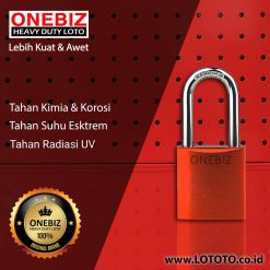 ONEBIZ Aluminium Padlock OB 14-BDA37 SAFETY PADLOCK