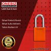ONEBIZ Aluminium Padlock Orange OB 14-BDA27D Body Size 38x46x19mm shackle height 38mm Oxidation Surface with 2 key