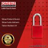 ONEBIZ Aluminium Padlock Red OB 14-BDA21D Body Size 38x46x19mm Shackle Height 38mm Oxidation Surface with 2 key
