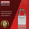 ONEBIZ Aluminium Padlock White OB14-BDA46 5mm Diameter Shackle 33×33×20mm Oxidation Surface with 2 key