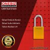 ONEBIZ Aluminium Padlock Yellow OB 14-BDA22D Body Size 38x46x19mm Shackle Height 38mm oxidation surface with 2 key