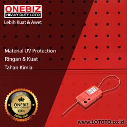 ONEBIZ Cable Lockout OB 14-BDL42 Stainless Steel Cable Dia. 1.5mm Length 0.3m