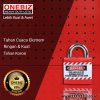 ONEBIZ Jacket Safety Padlock Red OB 14-BDJ01 A×B×C×D 16×6×39×42 mm