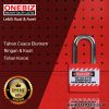 ONEBIZ Jacket Safety Padlock Red OB 14-BDJ21 A×B×C×D 36×6×39×42 mm