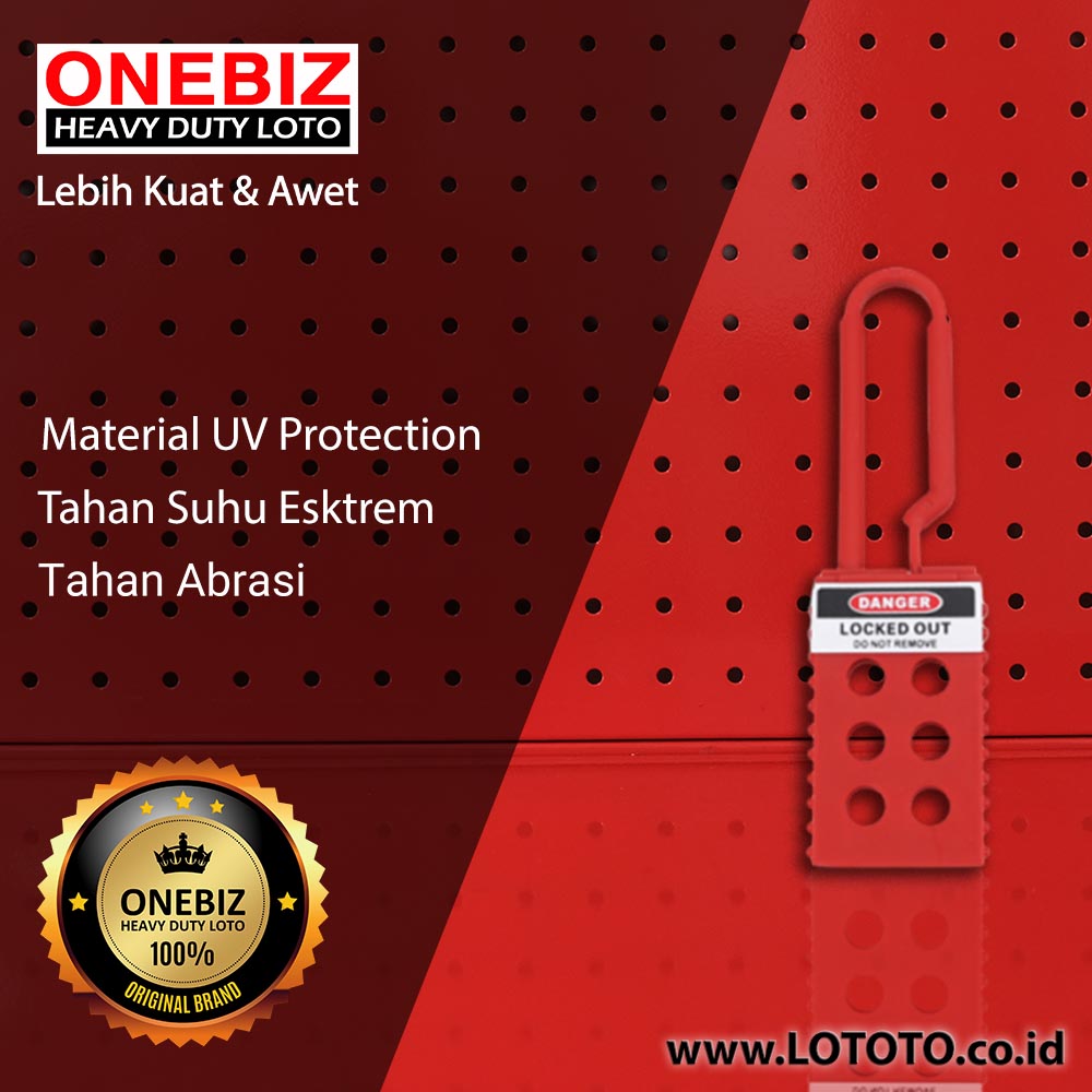 ONEBIZ Nylon Lockout HASP OB 14-BDK41 45.5mm × 157mm ONEBIZ Nylon Lockout HASP OB 14-BDK41 45.5mm × 157mm