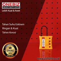 ONEBIZ Nylon Lockout HASP OB 14-BDK45 Thin shackle (3mm) 61mm × 107mm