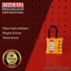 ONEBIZ Nylon Lockout HASP OB 14-BDK46 Shackle Diameter 6mm x 61mm × 107mm