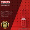 ONEBIZ Plastic Lockout Hasp 43 mm x 173 mm OB 14-BDK42 Nylon Non-Conductive Lockout Hasp