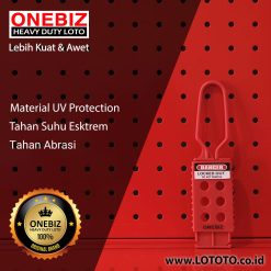 ONEBIZ Plastic Lockout Hasp 43 mm x 173 mm OB 14-BDK42 Nylon Non-Conductive Lockout Hasp