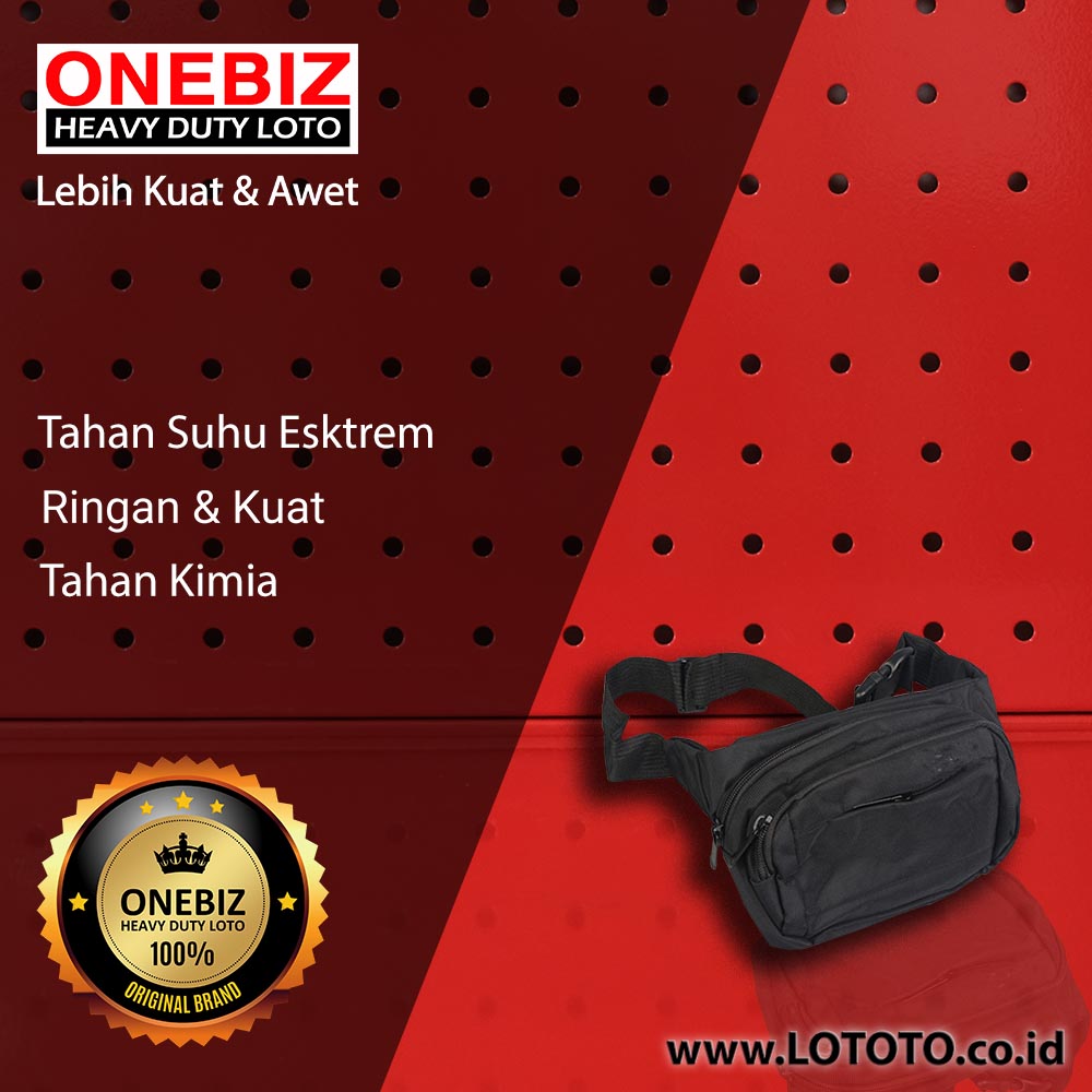ONEBIZ Safety Lockout Waist Bag OB 14-BDZ01 180mm×50mm×150mm ONEBIZ Safety Lockout Waist Bag OB 14-BDZ01 180mm×50mm×150mm