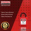 ONEBIZ Thin Short Nylon Shackle Safety Padlock Red OB 14-BDG71ND-B 4D×20H mm Thin Nylon Shackle B type KD with 2 key