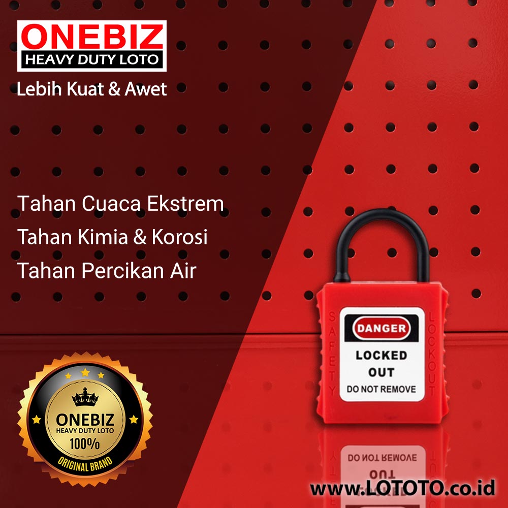 ONEBIZ Thin Short Nylon Shackle Safety Padlock Red OB 14-BDG71ND-B 4D×20H mm Thin Nylon Shackle B type KD with 2 key ONEBIZ Thin Short Nylon Shackle Safety Padlock Red OB 14-BDG71ND-B 4D×20H mm Thin Nylon Shackle B type KD with 2 key