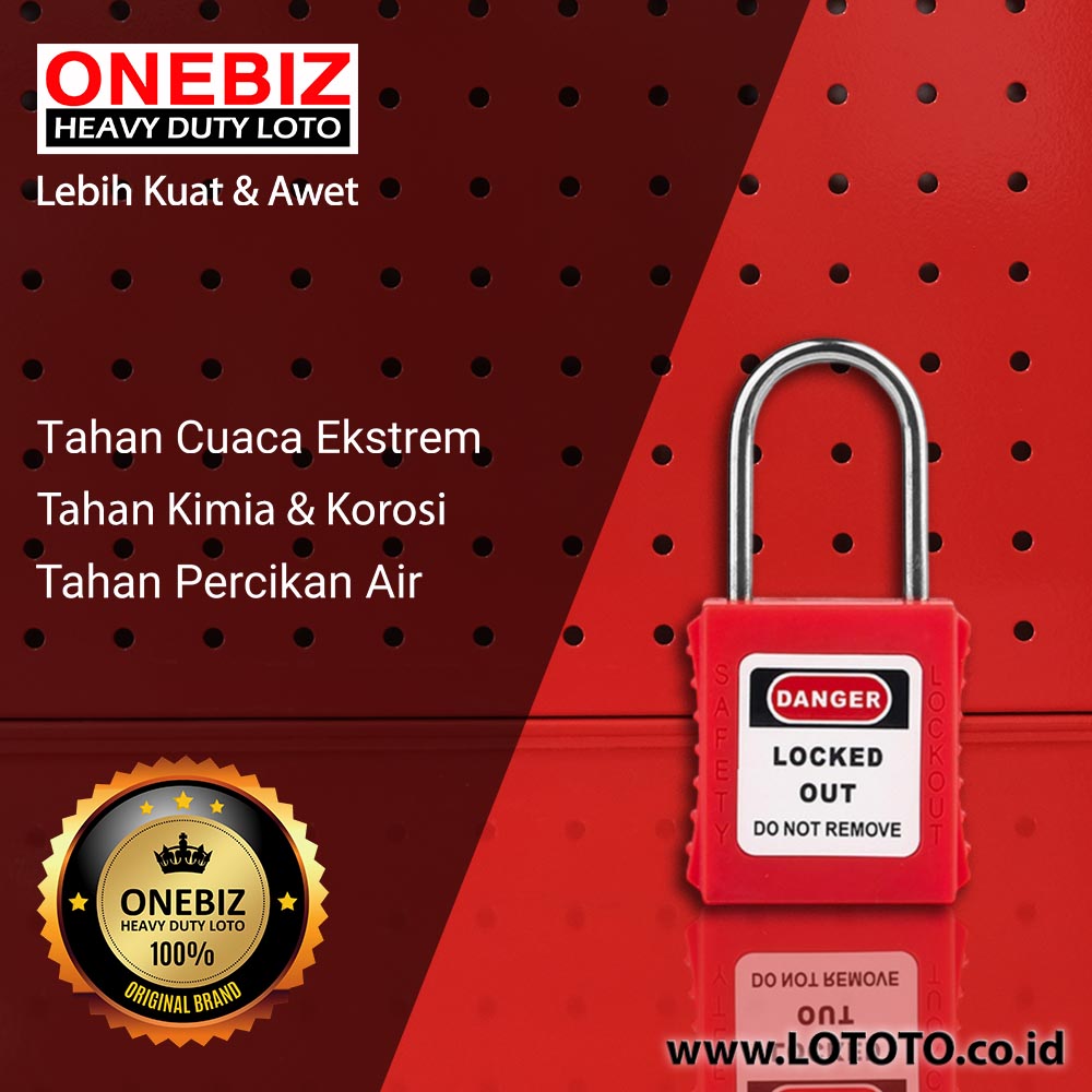 ONEBIZ Thin Steel Shackle Safety Padlock Red OB 14-BDG71-B 4D×38H mm Thin Stainless Steel Shackle B type KD with 2 key ONEBIZ Thin Steel Shackle Safety Padlock Red OB 14-BDG71-B 4D×38H mm Thin Stainless Steel Shackle B type KD with 2 key
