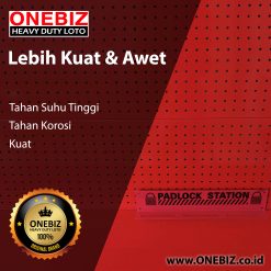 ONEBIZ Padlock Station OB 14-BDB33 400mm×40mm×80mm Can Be Equiped With 15 Padlocks