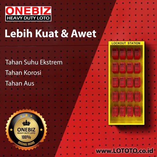 Jual ONEBIZ Lockout Kit Station OB 14-BDB4-20 600L×1350H×150W Contain 20 Boxes