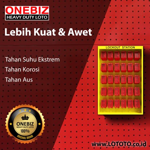 Jual ONEBIZ Lockout Kit Station OB 14-BDB4-30 850L×1350H×150W Contain 30 Boxes