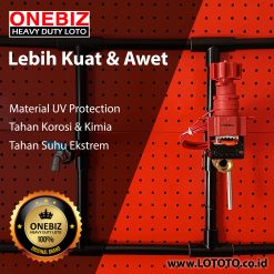 Jual ONEBIZ Universal Valve Lockout OB 14-BDF35 Swing Length 200mm Studdle Height 170mm Cable 3.2mm D×2.4m L Suitable For Handle Witdth ≤4cm Handle Thickness ≤2.8cm