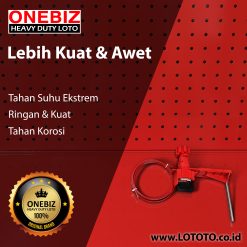 Jual ONEBIZ Universal Valve Lockout OB 14-BDF35X Swing Length 120mm Studdle Height 150mm Cable 3.2mm D×2.4m L Suitable For Handle Witdth ≤2.3cm Handle Thickness ≤1.4cm