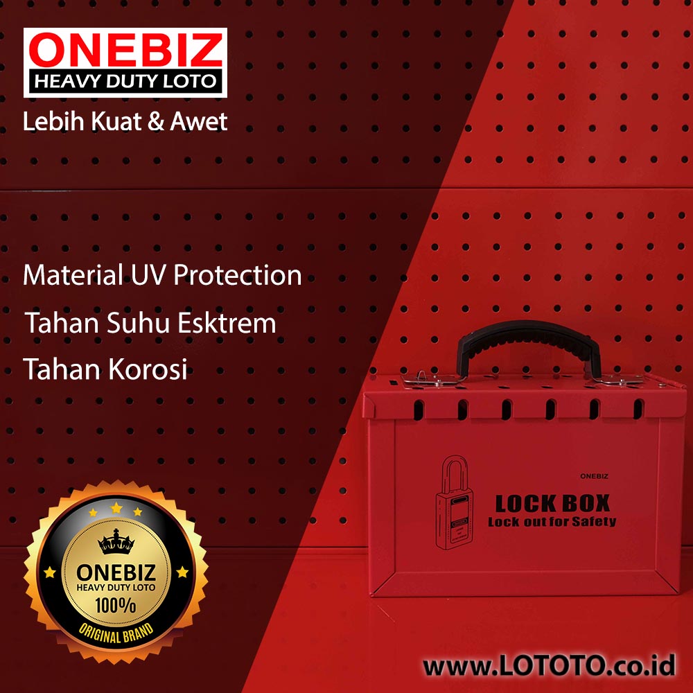 ONEBIZ Lockout Kit Portable Steel Safety Lockout Kit OB 14-BDX01 LOCKOUT STATION ONEBIZ Lockout Kit Portable Steel Safety Lockout Kit OB 14-BDX01 LOCKOUT STATION