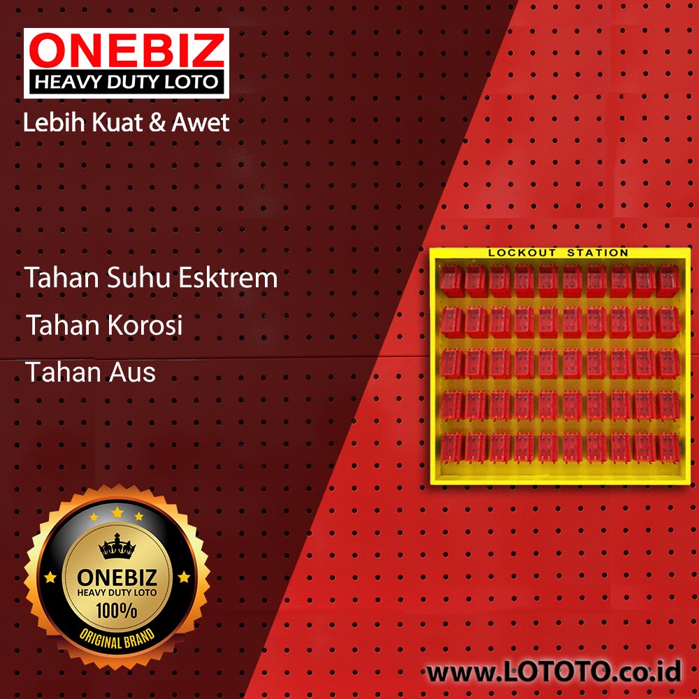 ONEBIZ Lockout Kit Station OB 14-BDB4-50 1350L×1350H×150W Contain 50 Boxes ONEBIZ Lockout Kit Station OB 14-BDB4-50 1350L×1350H×150W Contain 50 Boxes