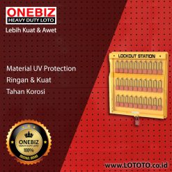 ONEBIZ Lockout Station OB 14-BDB202 650mm×590mm×95mm without Components