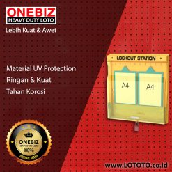 ONEBIZ Lockout Station OB 14-BDB207(W) 650mm×590mm×95mm without Components