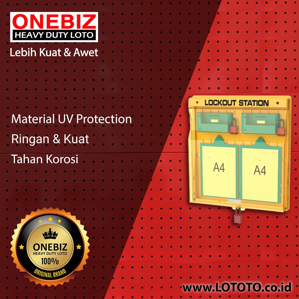 ONEBIZ Lockout Station OB 14-BDB208(W) 650mm×590mm×95mm without Componentss ONEBIZ Lockout Station OB 14-BDB208(W) 650mm×590mm×95mm without Componentss