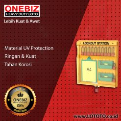 ONEBIZ Lockout Station OB 14-BDB210(W) 650mm×590mm×95mm without Components