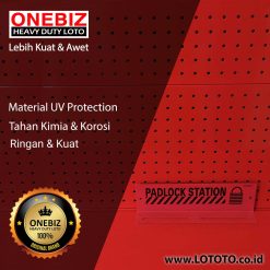 ONEBIZ Padlock Station OB 14-BDB32 270mm×40mm×80mm Can Be Equiped With 10 Padlocks