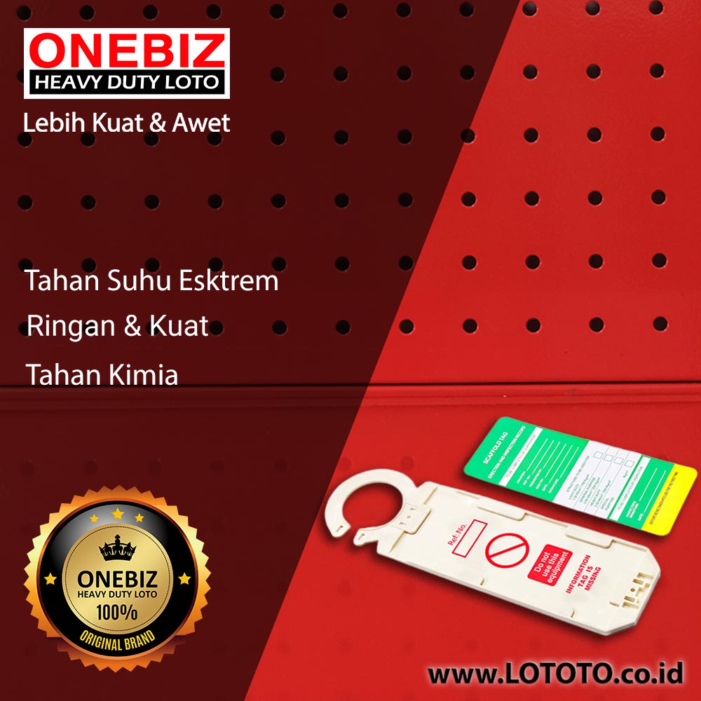 ONEBIZ Scaffolding Tag OB 14-BDP35 Body Material ABS PA6 (many colors available) Insert Card Material PVC 325×92×6mm