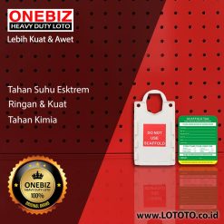 ONEBIZ Scaffolding Tag OB 14-BDP37 Body Material ABS PA6 (many colors available) Insert Card Material PVC 153×285×6 5mm