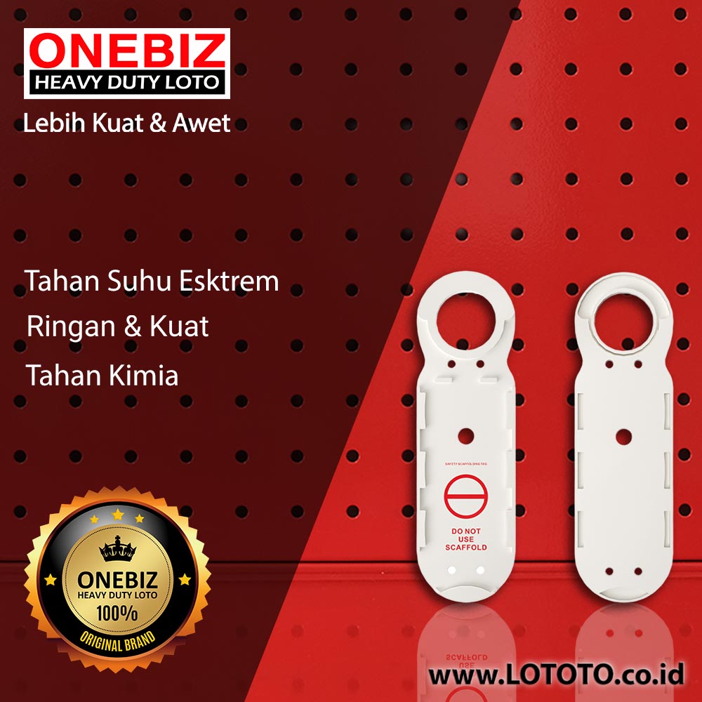 ONEBIZ Scaffolding Tag OB 14-BDP39 Body Material ABS Insert Card Material PVC 309×92×6mm ONEBIZ Scaffolding Tag OB 14-BDP39 Body Material ABS Insert Card Material PVC 309×92×6mm