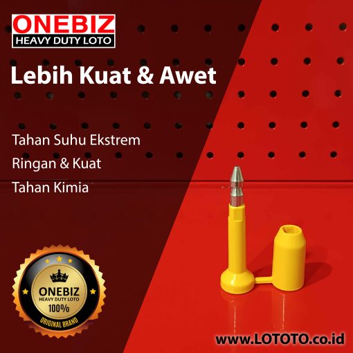 Jual ONEBIZ Bukket Seal Lock Bukket Seal Lock OB 14-BDQF05 ABS+Q235 Steel Outer Diameter is 22mm Smooth Red